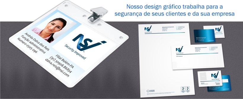 modelo de cracha de identificação de funcionário